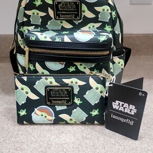 Loungefly Star Wars Backpack and Wallet Set